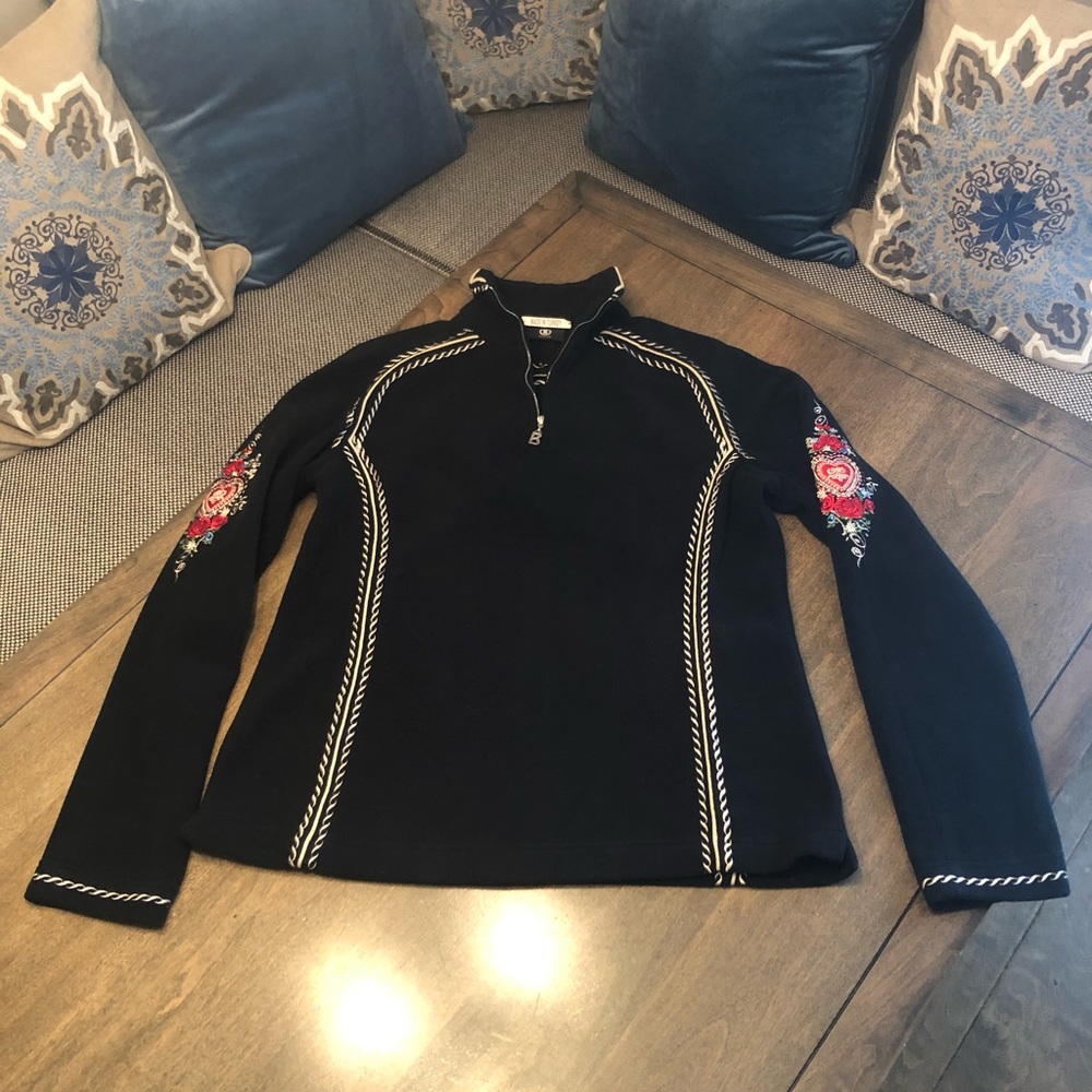 BOGNER 🌺 Ladies Black Fleece Quarter Zip